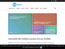 Tablet Screenshot of doweb.fr